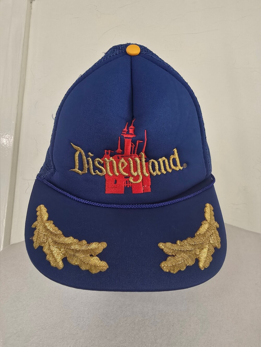 Vintage 1980s Disneyland Blue Trucker Hat